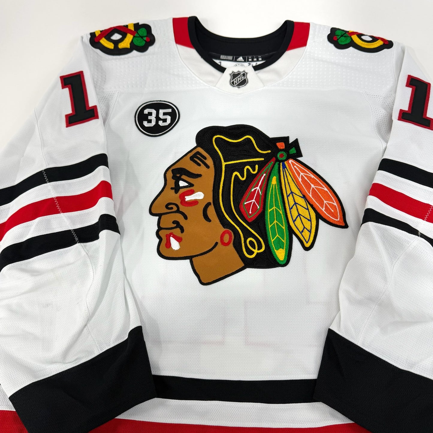 Taylor Raddysh #11 Away Chicago Blackhawks Game Worn Jersey 2021-2022, Set 1 | Size 56 | 7033-25544