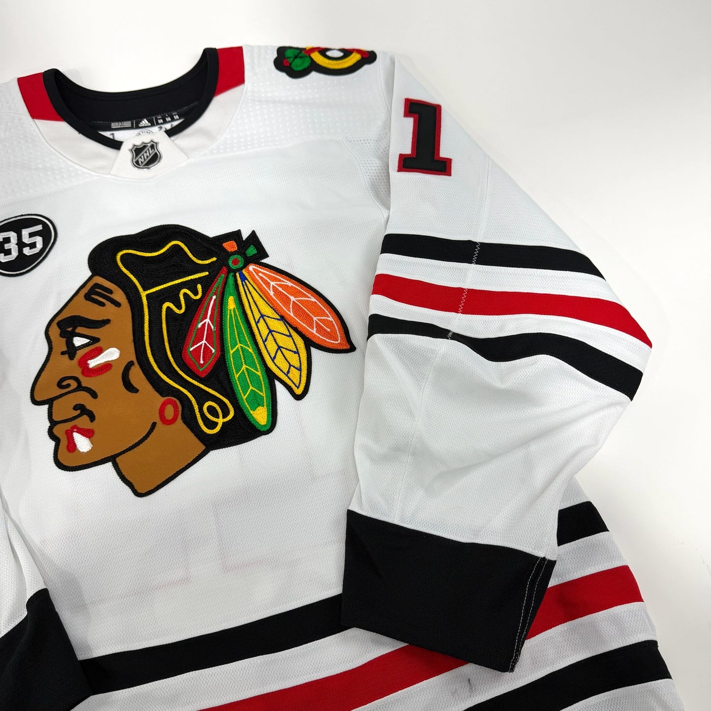 Taylor Raddysh #11 Away Chicago Blackhawks Game Worn Jersey 2021-2022, Set 1 | Size 56 | 7033-25544