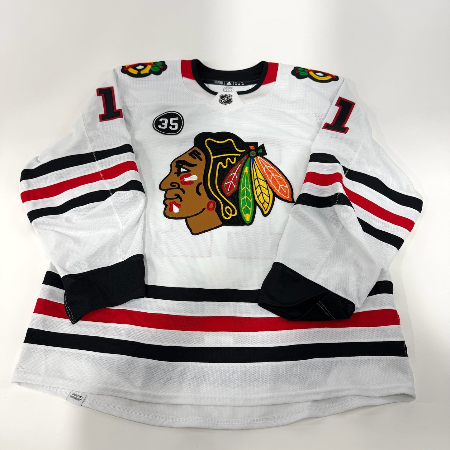 Taylor Raddysh #11 Away Chicago Blackhawks Team Issued Jersey 2021-2022 | Size 56 | 21722