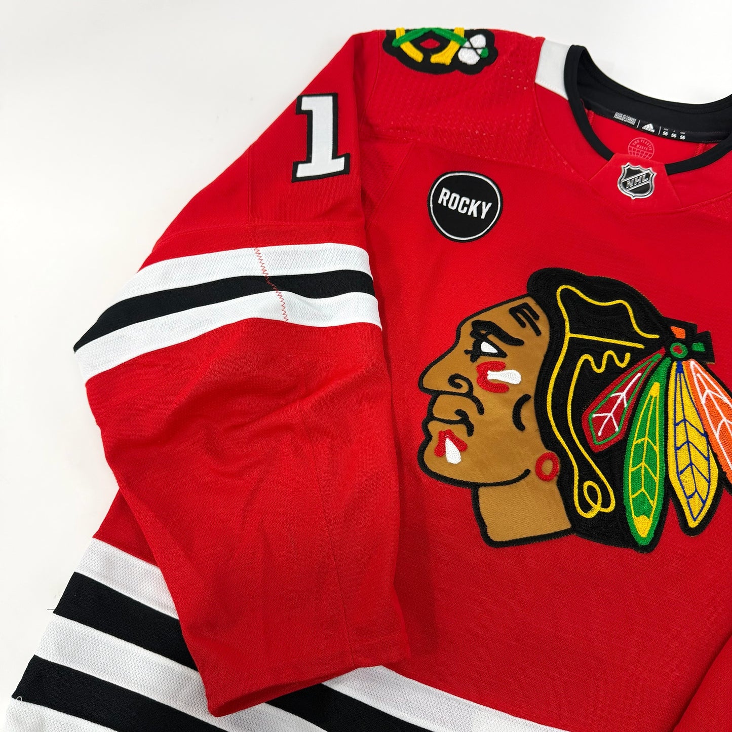 Taylor Raddysh #11 Home Chicago Blackhawks Game Worn Jersey 2023-2024, Set 2 | Size 56 | 6124-25571