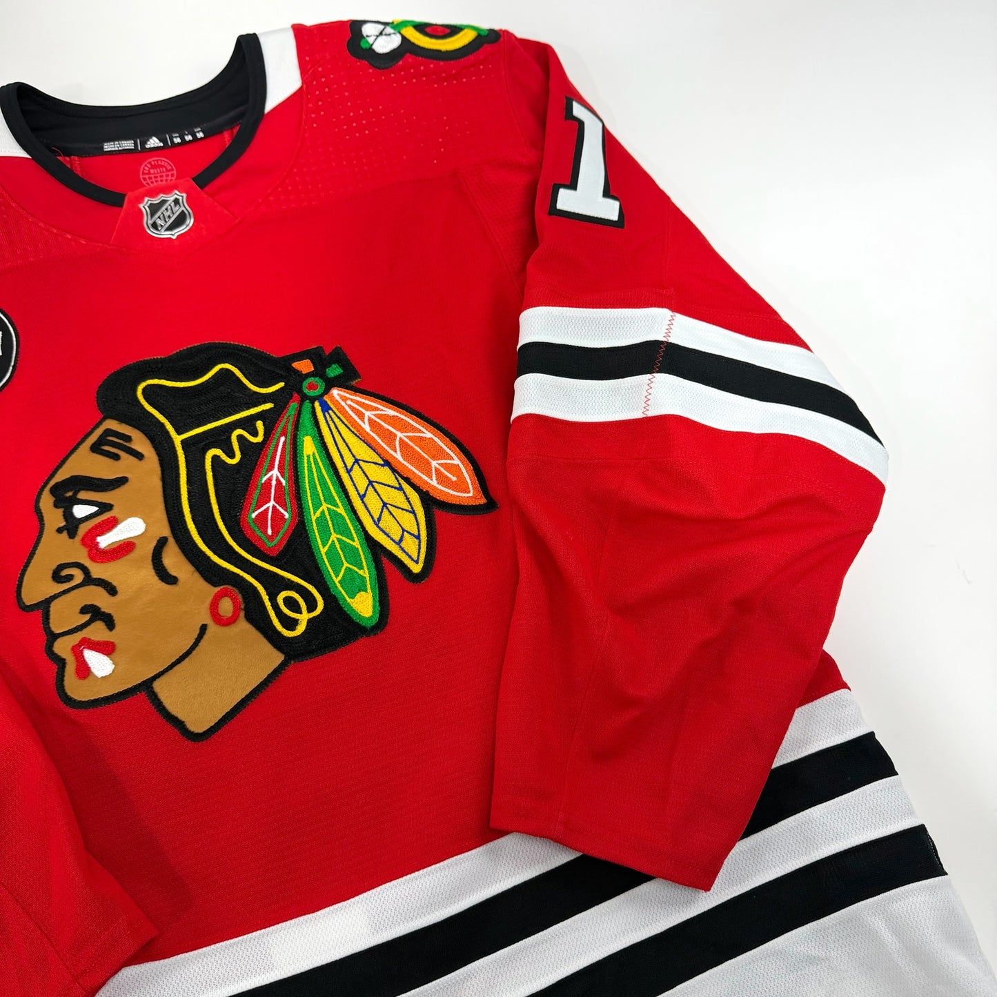 Taylor Raddysh #11 Home Chicago Blackhawks Game Worn Jersey 2023-2024, Set 2 | Size 56 | 6124-25571