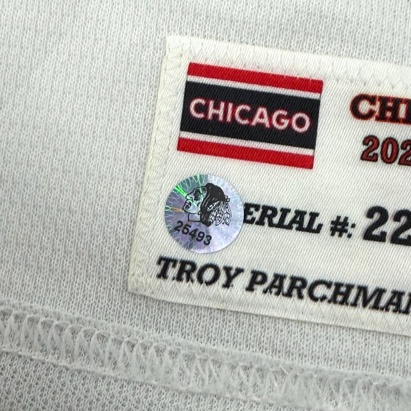 Taylor Raddysh #11 Home Chicago Blackhawks Game Worn Jersey 2022-2023, Set 1 | Size 56 | 9943-25493