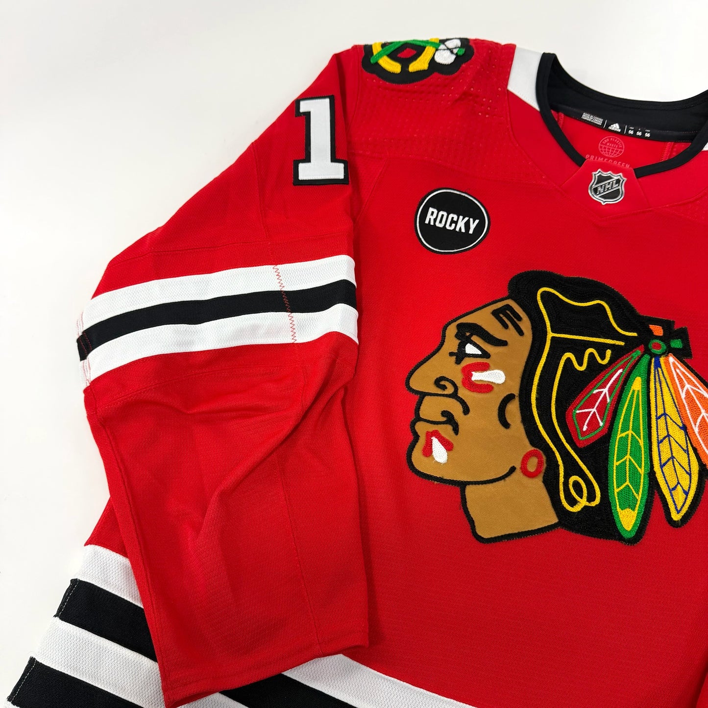 Taylor Raddysh #11 Home Chicago Blackhawks Game Worn Jersey 2023-2024, Set 1 | Size 56 | 3758-25561