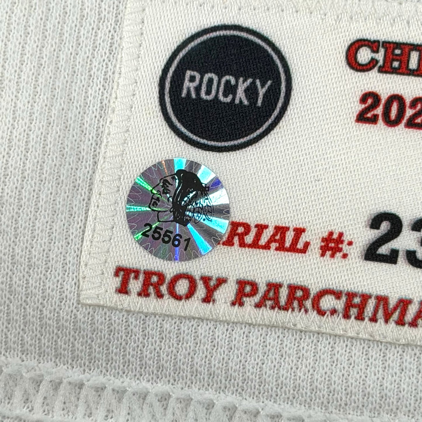 Taylor Raddysh #11 Home Chicago Blackhawks Game Worn Jersey 2023-2024, Set 1 | Size 56 | 3758-25561