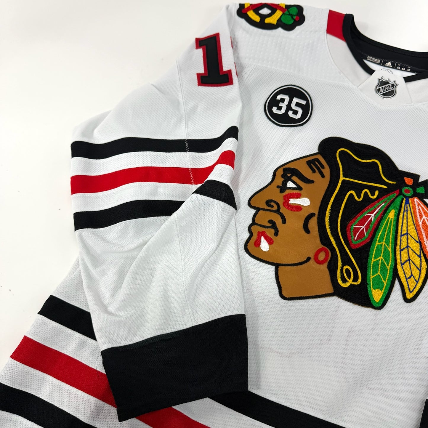 Henrik Borgstrom #13 Away Chicago Blackhawks Game Worn Jersey 2021-2022, Set 1 | Size 56 | 7354-25546