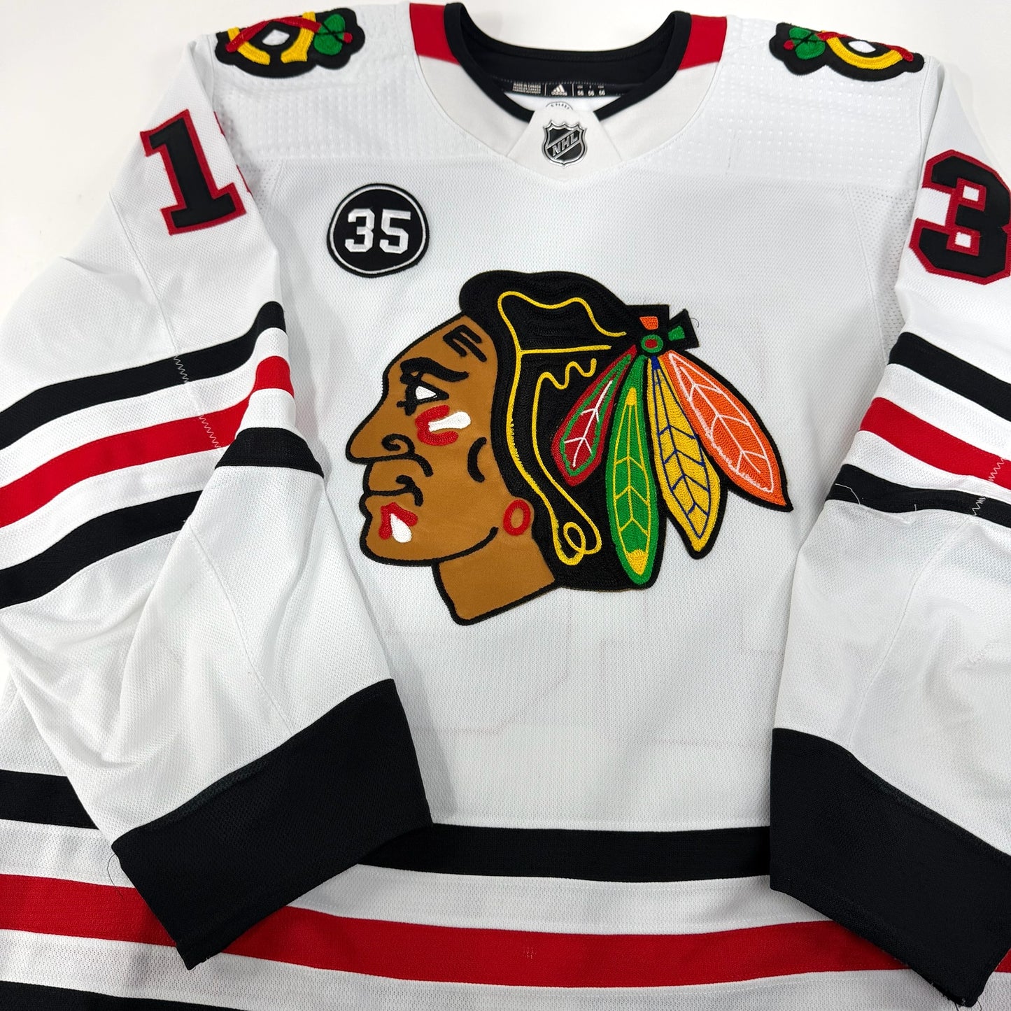 Henrik Borgstrom #13 Away Chicago Blackhawks Game Worn Jersey 2021-2022, Set 1 | Size 56 | 7354-25546