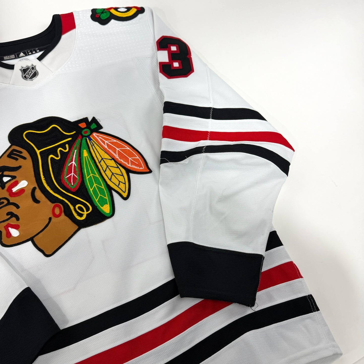 Henrik Borgstrom #13 Away Chicago Blackhawks Game Worn Jersey 2021-2022, Set 1 | Size 56 | 7354-25546