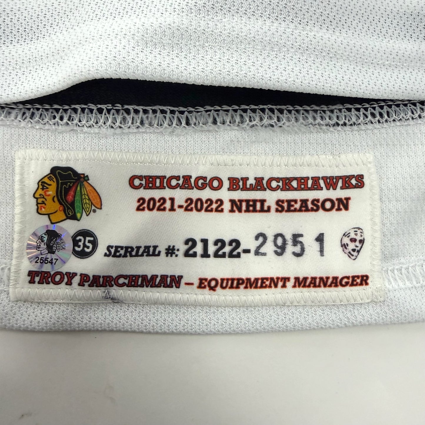 Henrik Borgstrom #13 Away Chicago Blackhawks Game Worn Jersey 2021-2022, Set 2 | Size 56 | 2951-25547