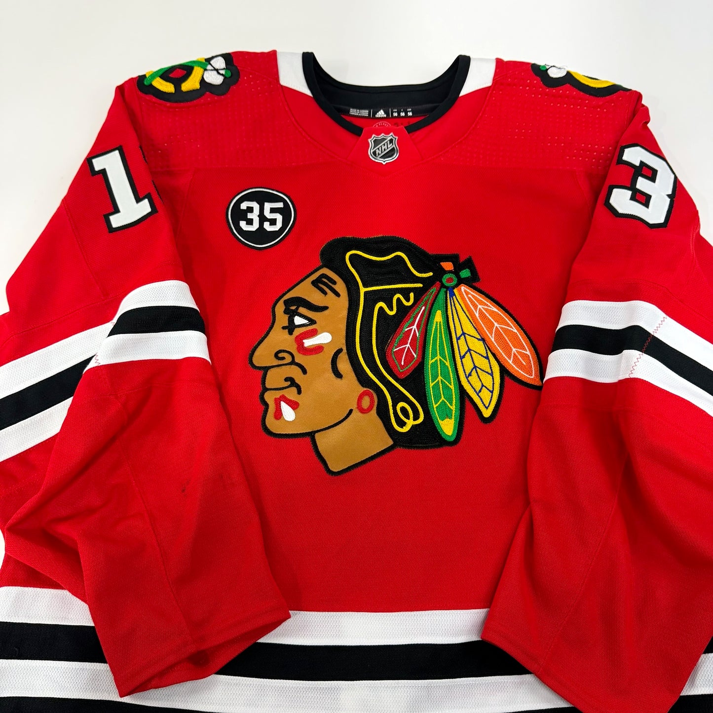Henrik Borgstrom #13 Home Chicago Blackhawks Team Issued Jersey 2021-2022, Set 2 | Size 56 | 6212-21733