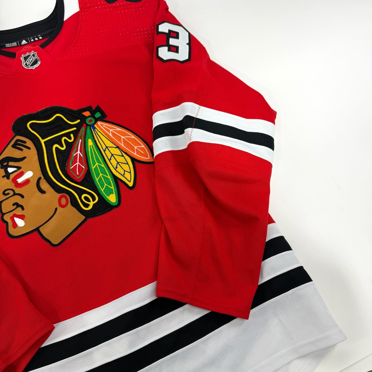 Henrik Borgstrom #13 Home Chicago Blackhawks Team Issued Jersey 2021-2022, Set 2 | Size 56 | 6212-21733