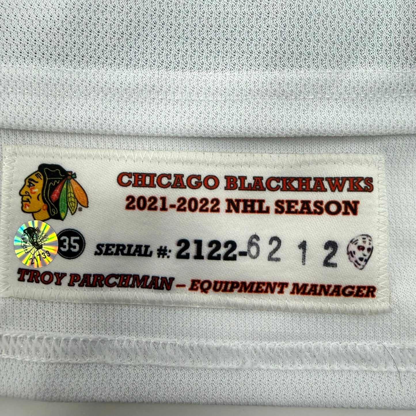 Henrik Borgstrom #13 Home Chicago Blackhawks Team Issued Jersey 2021-2022, Set 2 | Size 56 | 6212-21733