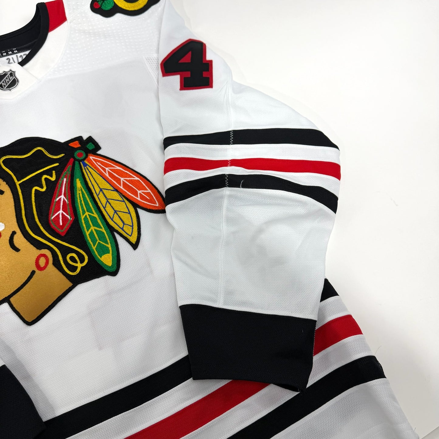 Boris Katchouk #14 Away Chicago Blackhawks Game Worn Jersey 2021-2022, Set 1 | Size 56 | 7646-25553