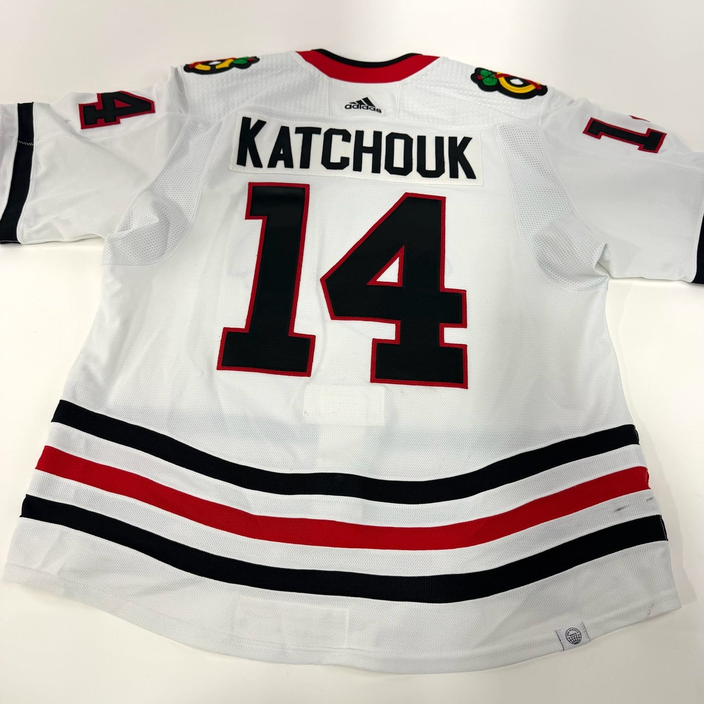 Boris Katchouk #14 Away Chicago Blackhawks Team Issued Jersey 2022-2023, Set 2 | Size 56 | 5817-25536