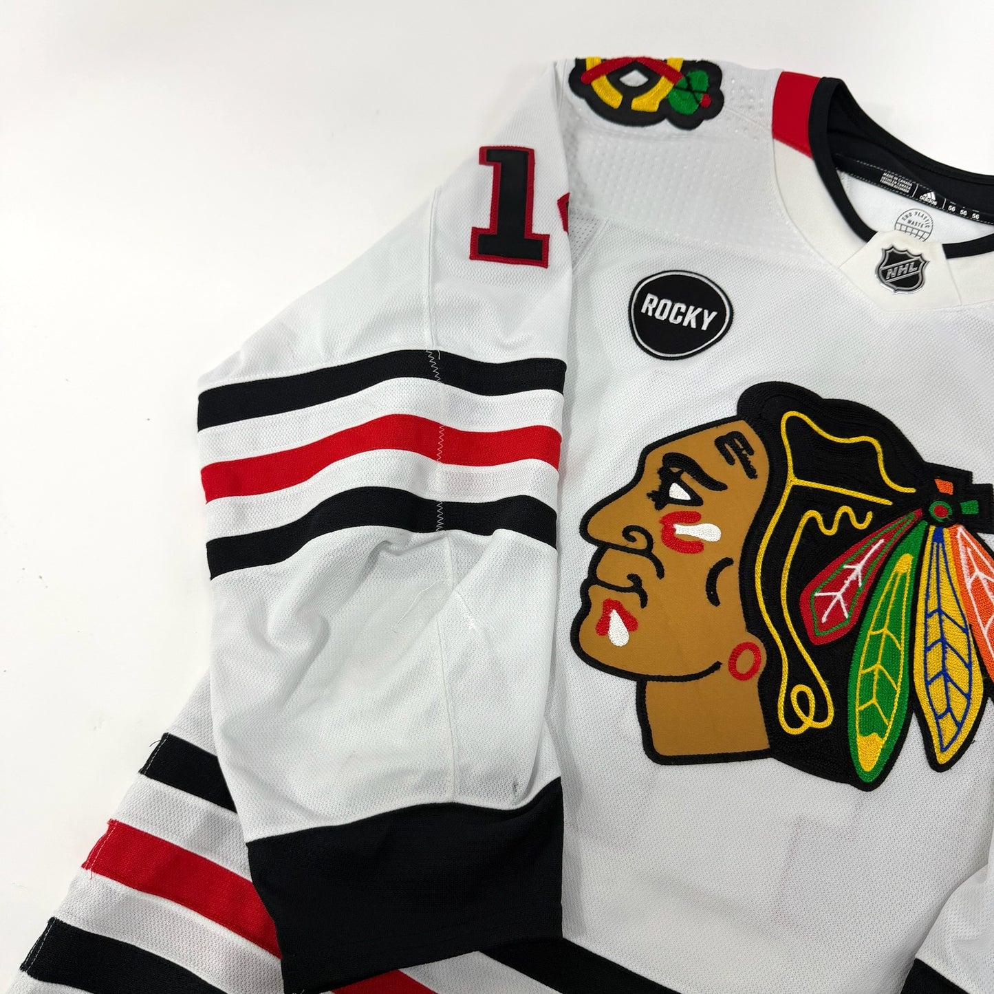 Boris Katchouk #14 Away Chicago Blackhawks Game Worn Jersey 2023-2024, Set 2 | Size 56 | 5372-25581