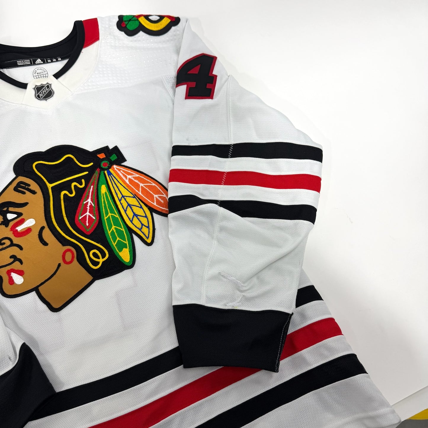 Boris Katchouk #14 Away Chicago Blackhawks Game Worn Jersey 2023-2024, Set 2 | Size 56 | 5372-25581
