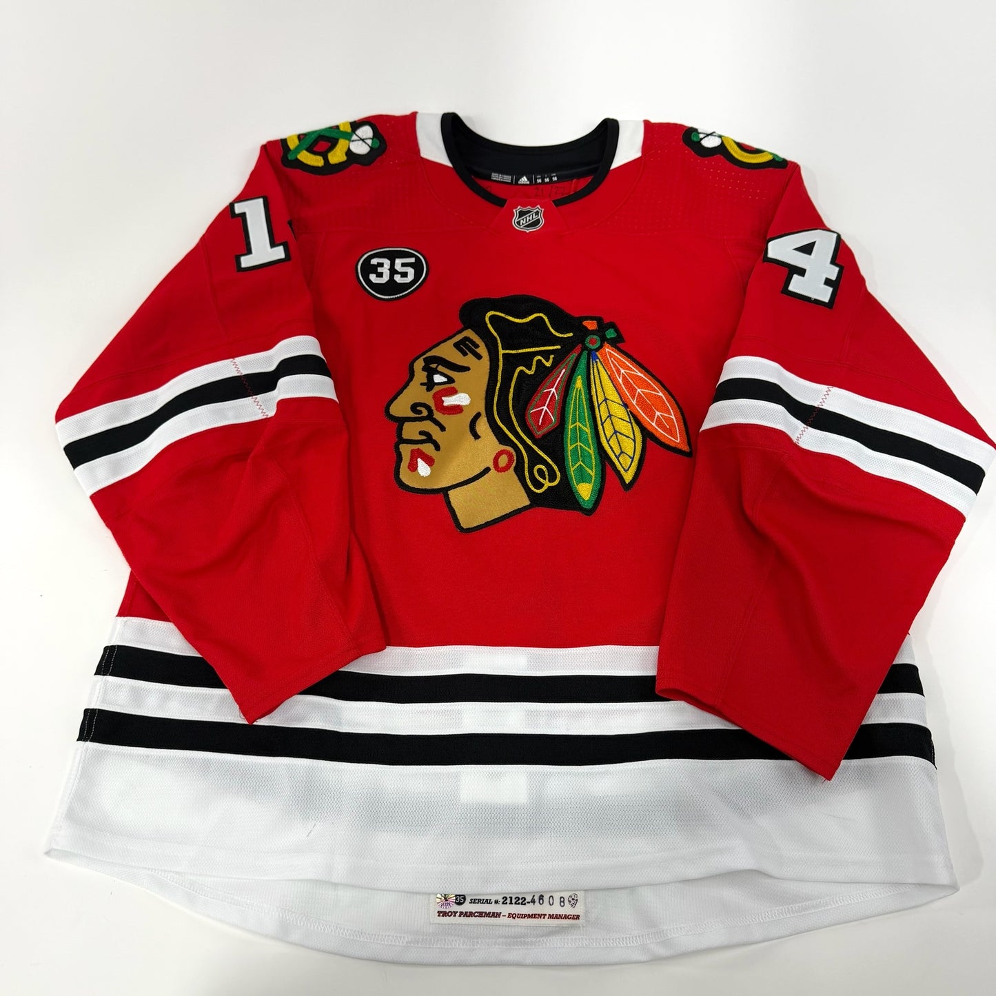 Boris Katchouk #14 Home Chicago Blackhawks Jersey 2021-2022, Set 2 | Size 56 | 4608-21728