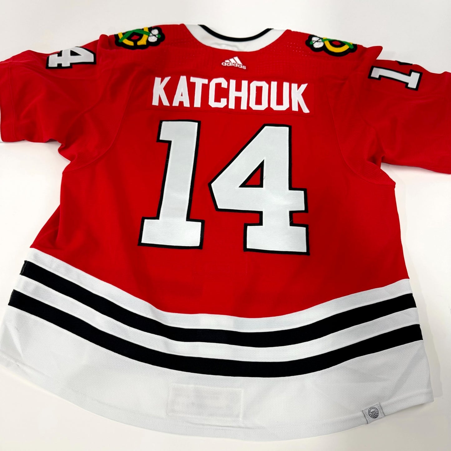 Boris Katchouk #14 Home Chicago Blackhawks Team Issued Jersey 2021-2022, Set 1 | Size 56 | 5919-21727