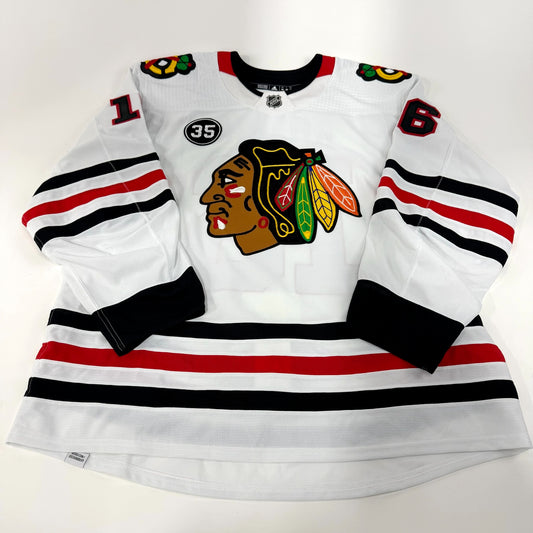 Jujhar Khaira #16 Away Chicago Blackhawks Team Issued Jersey 2021-2022 | Size 58 | 0-21721