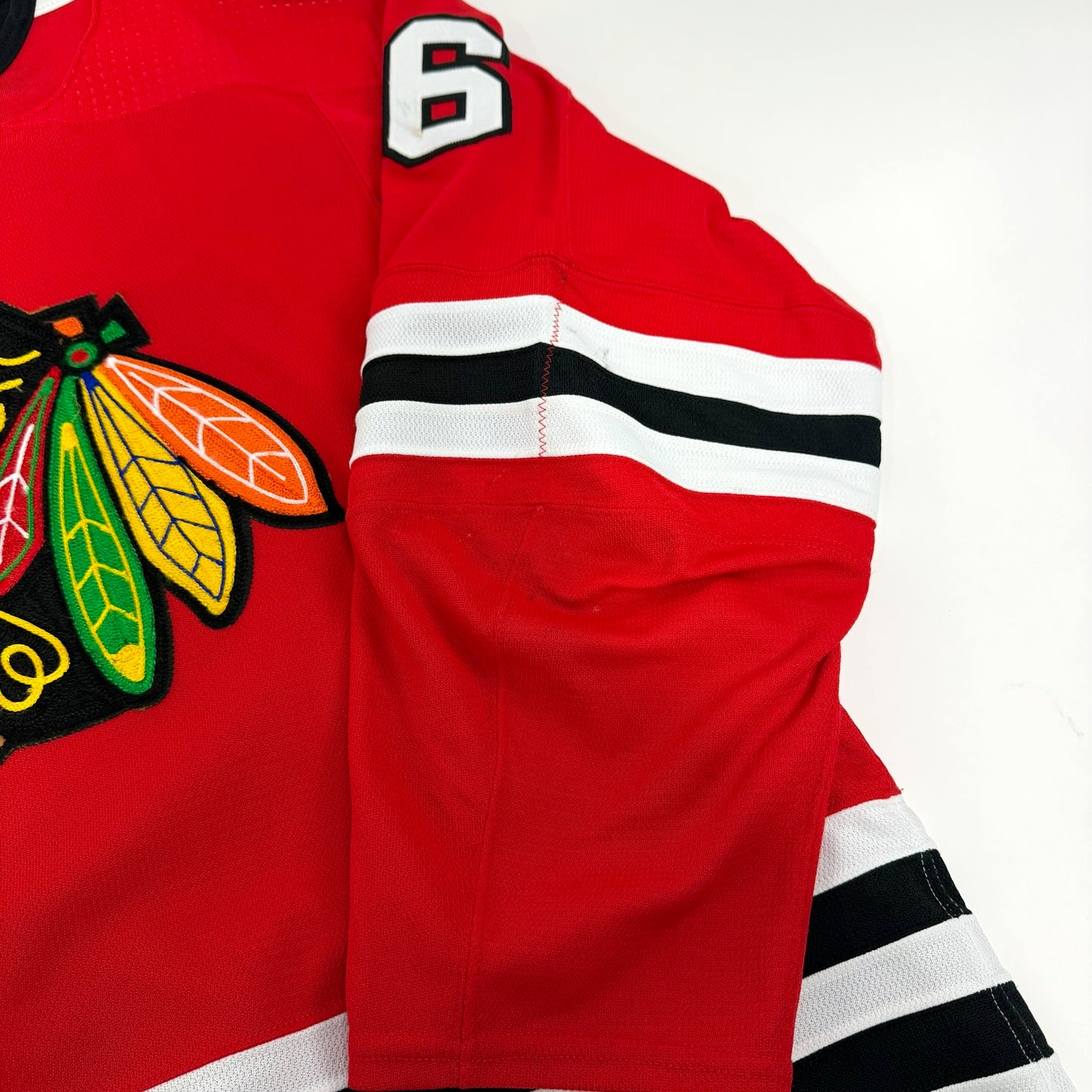 Jujhar Khaira #16 Home Chicago Blackhawks Game Worn Jersey 2022-2023, Set 2 | Size 58 | 9798-25488
