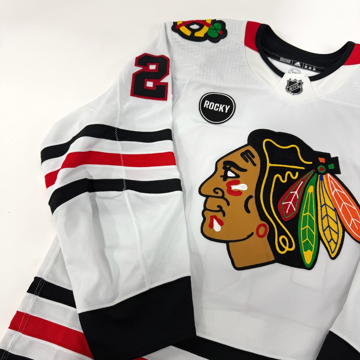 Rem Pitlick #20 Away Chicago Blackhawks Team Issued Jersey 2023-2024 | Size 56 | 23760