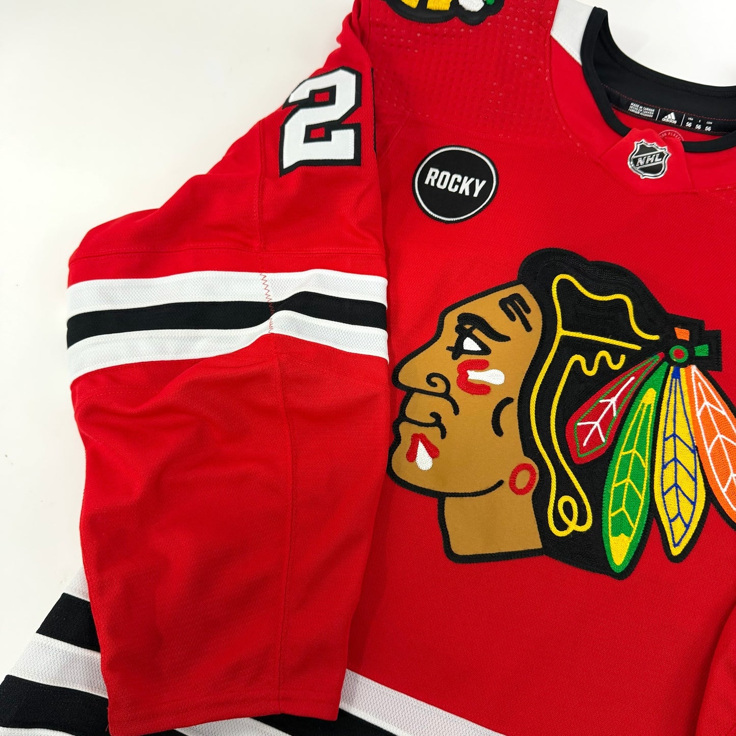 Rem Pitlick #20 Home Chicago Blackhawks Team Issued Jersey 2023-2024 | Size 56 | 25651