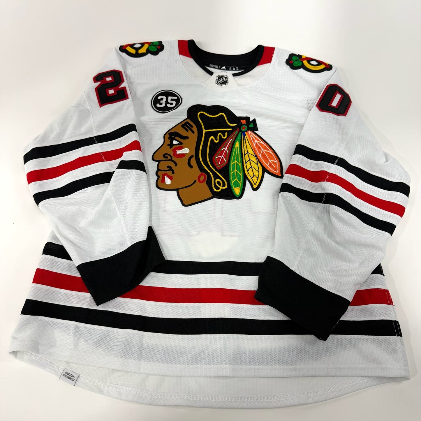 Brett Connolly #20 Away Chicago Blackhawks Team Issued Jersey 2021-2022 | Size 56 | 21724