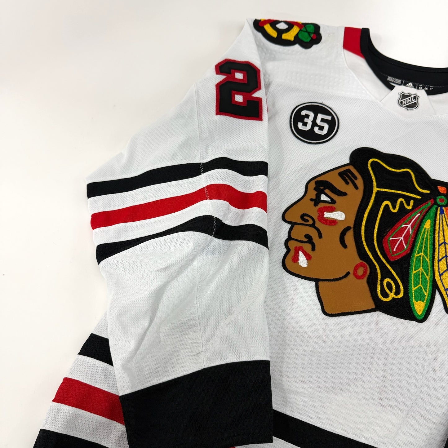 Brett Connolly #20 Away Chicago Blackhawks Game Worn Jersey 2021-2022, Set 1 | Size 56 | 1187-25548
