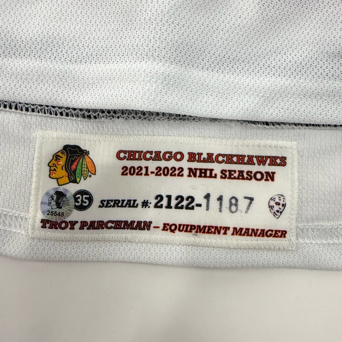 Brett Connolly #20 Away Chicago Blackhawks Game Worn Jersey 2021-2022, Set 1 | Size 56 | 1187-25548