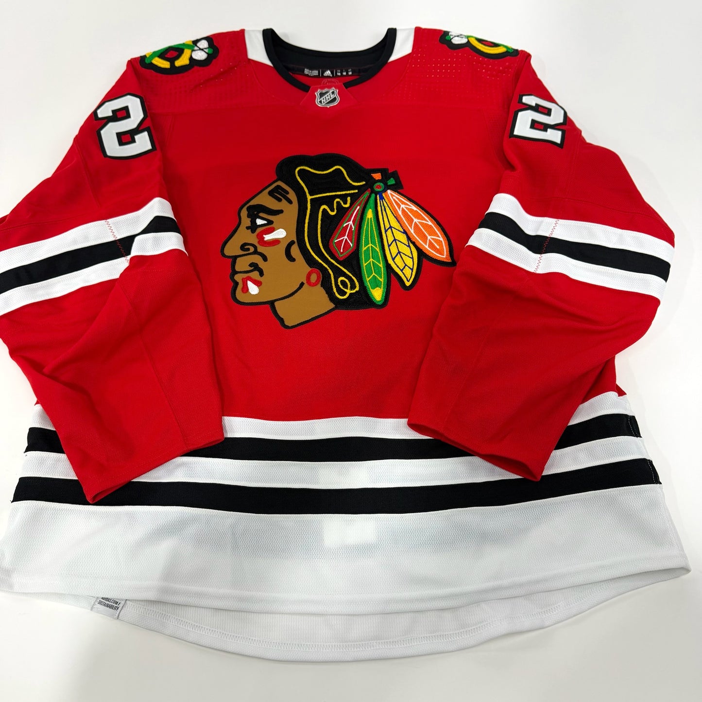 Garrett Mitchell #22 Home Chicago Blackhawks Team Issued Jersey 2022-2023 | Size 56 | 25599