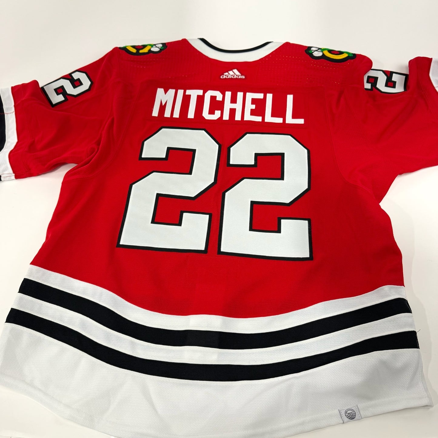 Garrett Mitchell #22 Home Chicago Blackhawks Team Issued Jersey 2022-2023 | Size 56 | 25599