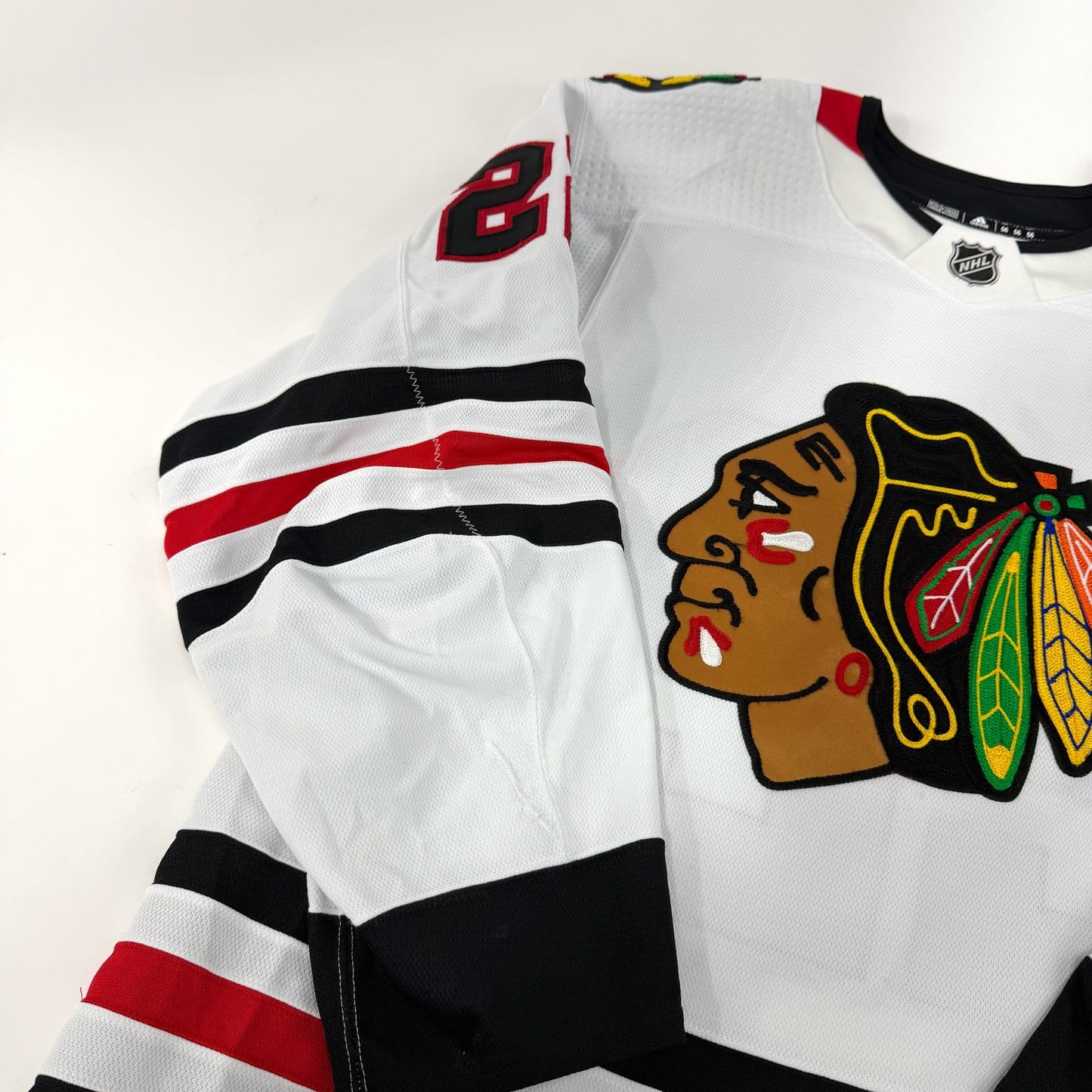Nikita Zaitsev #22 Away Chicago Blackhawks Game Worn Jersey 2022-2023, Set 1 | Size 56 | 4161-25534