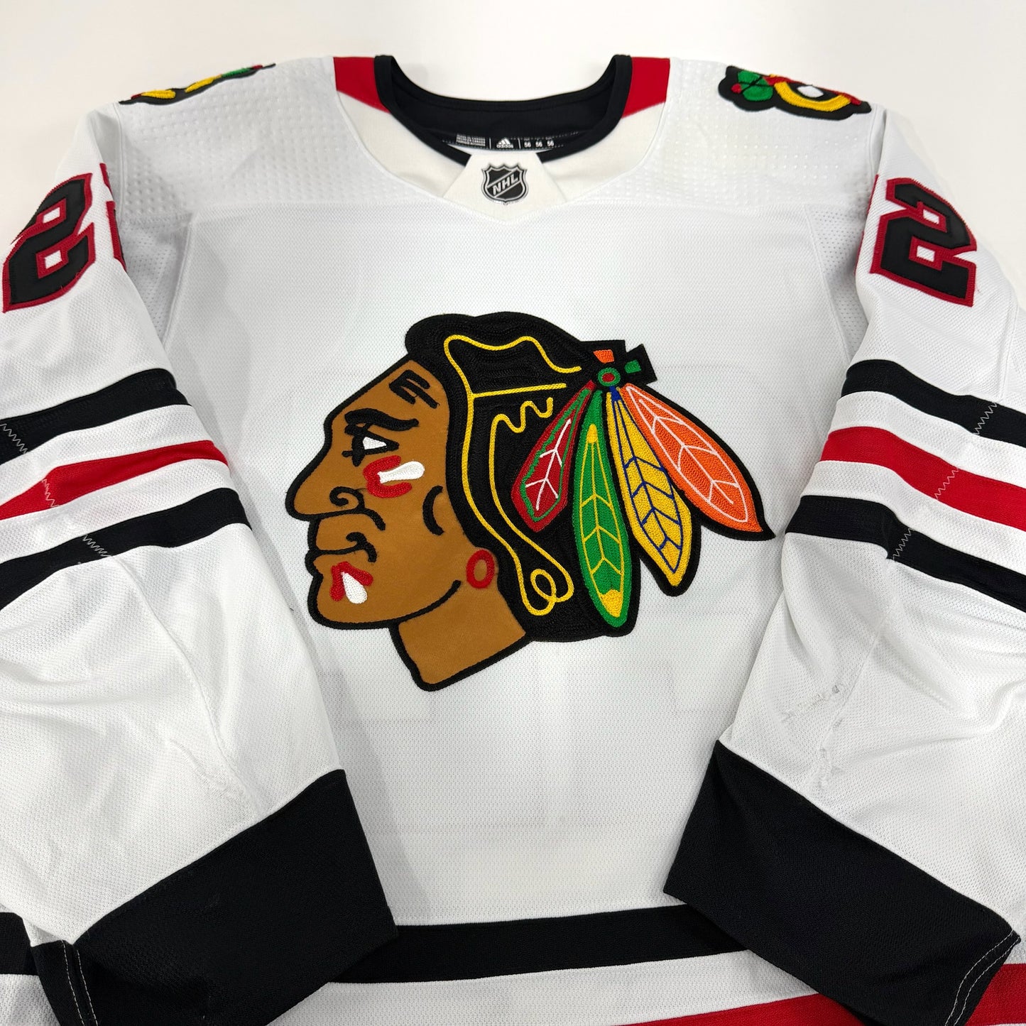 Nikita Zaitsev #22 Away Chicago Blackhawks Game Worn Jersey 2022-2023, Set 1 | Size 56 | 4161-25534