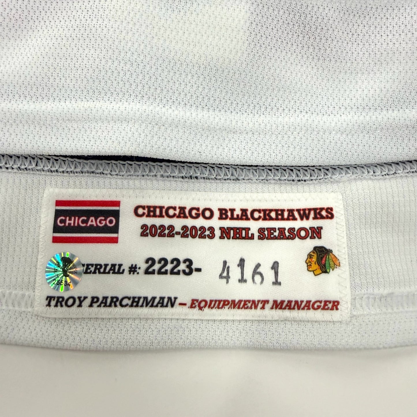 Nikita Zaitsev #22 Away Chicago Blackhawks Game Worn Jersey 2022-2023, Set 1 | Size 56 | 4161-25534