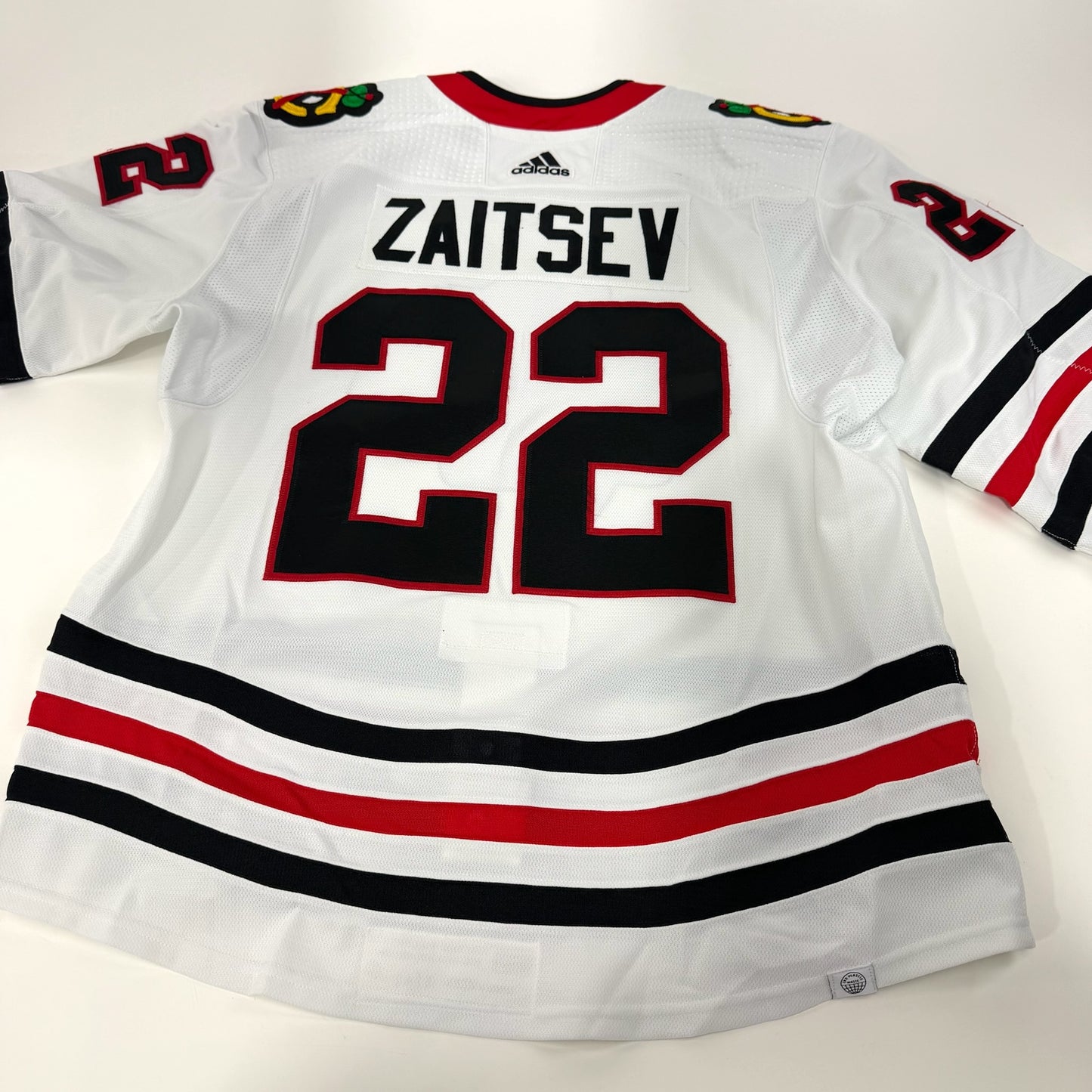 Nikita Zaitsev #22 Away Chicago Blackhawks Game Worn Jersey 2022-2023, Set 1 | Size 56 | 4161-25534