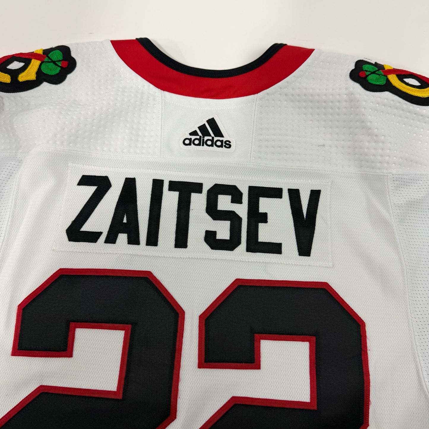 Nikita Zaitsev #22 Away Chicago Blackhawks Game Worn Jersey 2022-2023, Set 1 | Size 56 | 4161-25534