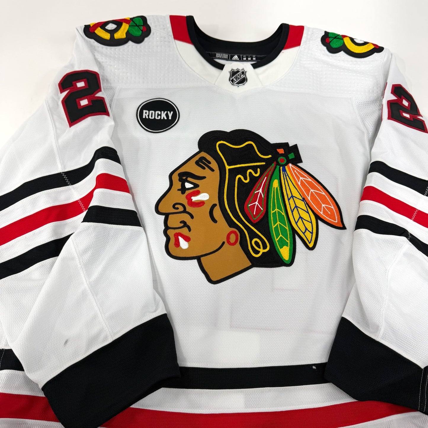 Nikita Zaitsev #22 Away Chicago Blackhawks Team Issued Jersey 2023-2024 | Size 56 | 25589