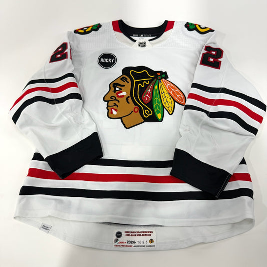 Nikita Zaitsev #22 Away Chicago Blackhawks Game Worn Jersey 2023-2024, Set 2 | 1093-25582
