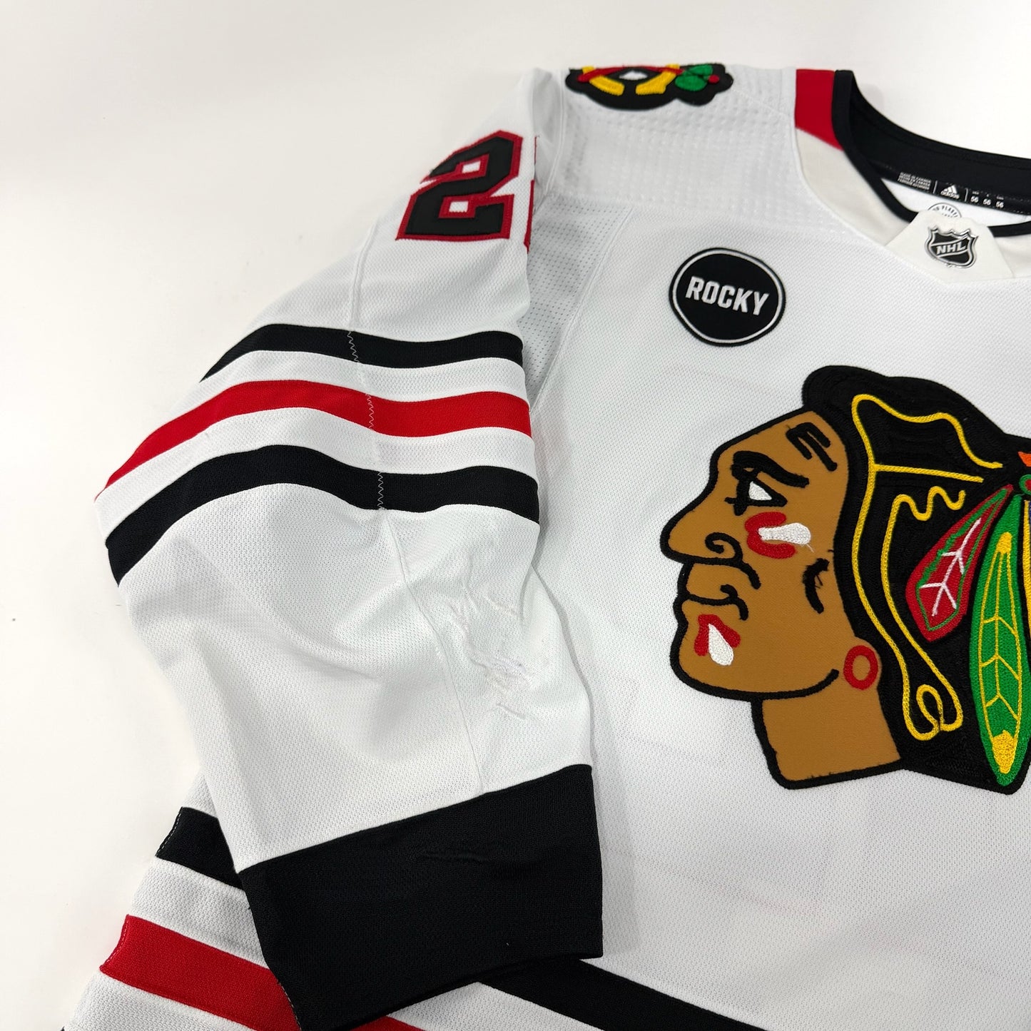 Nikita Zaitsev #22 Away Chicago Blackhawks Game Worn Jersey 2023-2024, Set 2 | 1093-25582