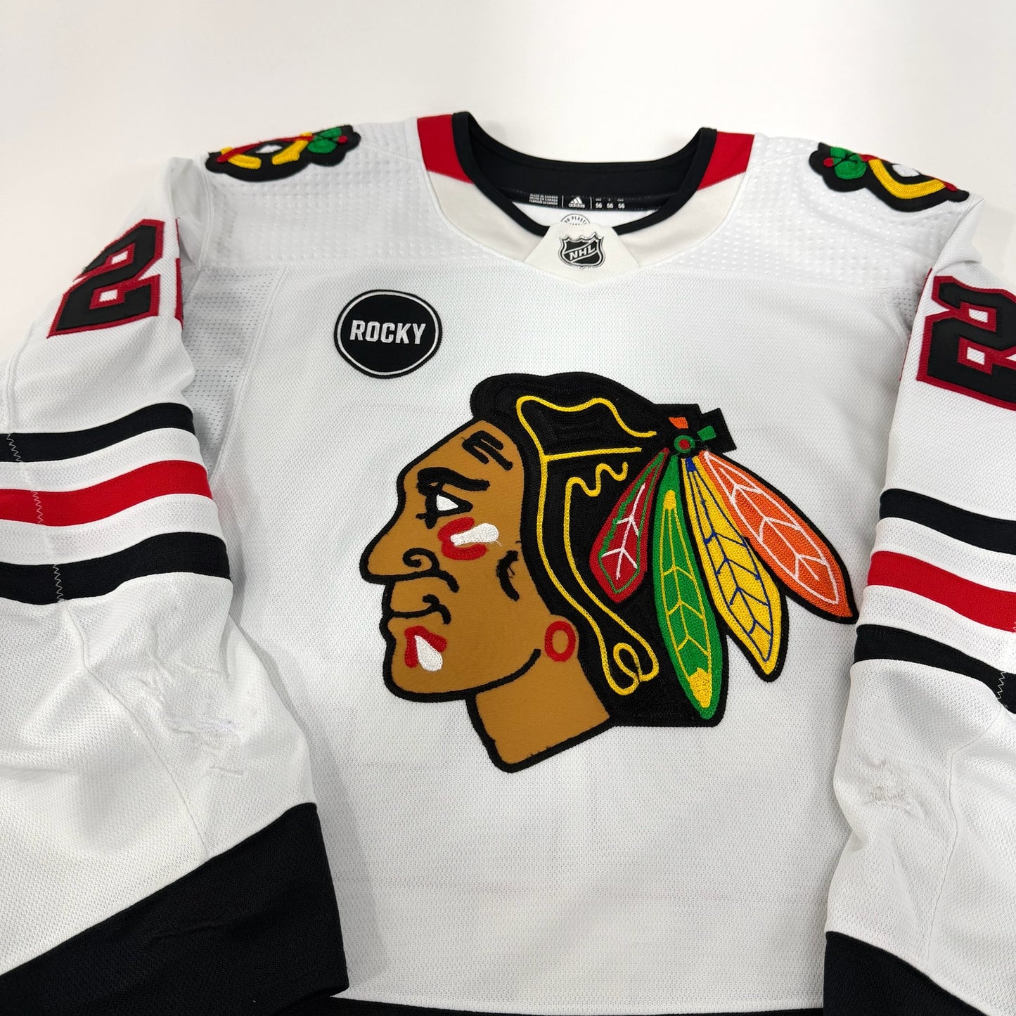 Nikita Zaitsev #22 Away Chicago Blackhawks Game Worn Jersey 2023-2024, Set 2 | 1093-25582