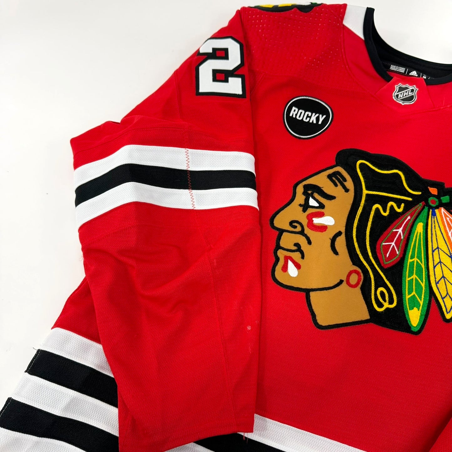 Nikita Zaitsev #22 Home Chicago Blackhawks Game Worn Jersey 2023-2024, Set 2 | Size 56 | 9338-25568