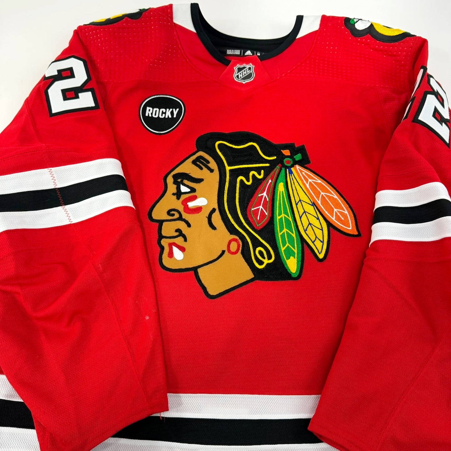 Nikita Zaitsev #22 Home Chicago Blackhawks Game Worn Jersey 2023-2024, Set 2 | Size 56 | 9338-25568