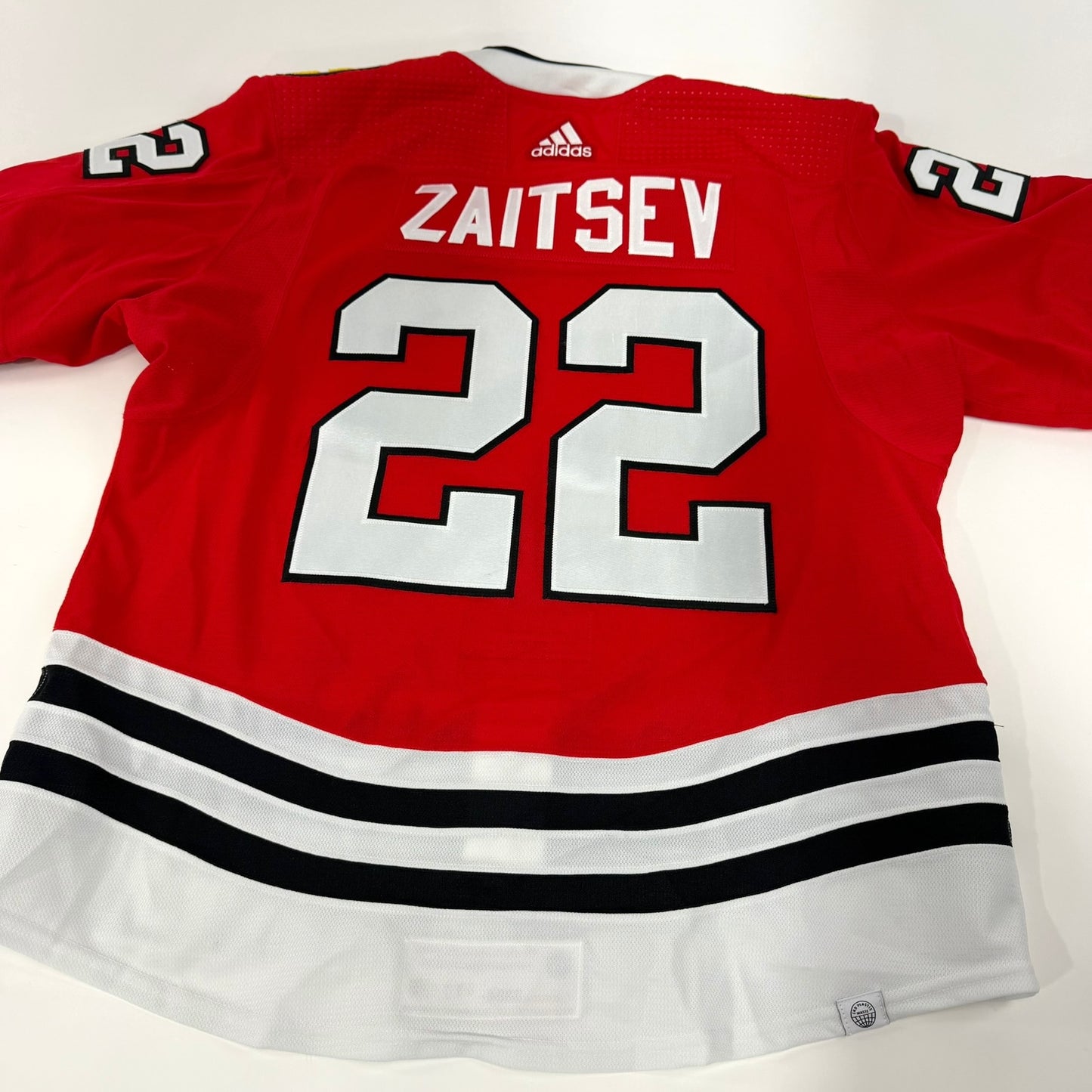 Nikita Zaitsev #22 Home Chicago Blackhawks Game Worn Jersey 2023-2024, Set 2 | Size 56 | 9338-25568