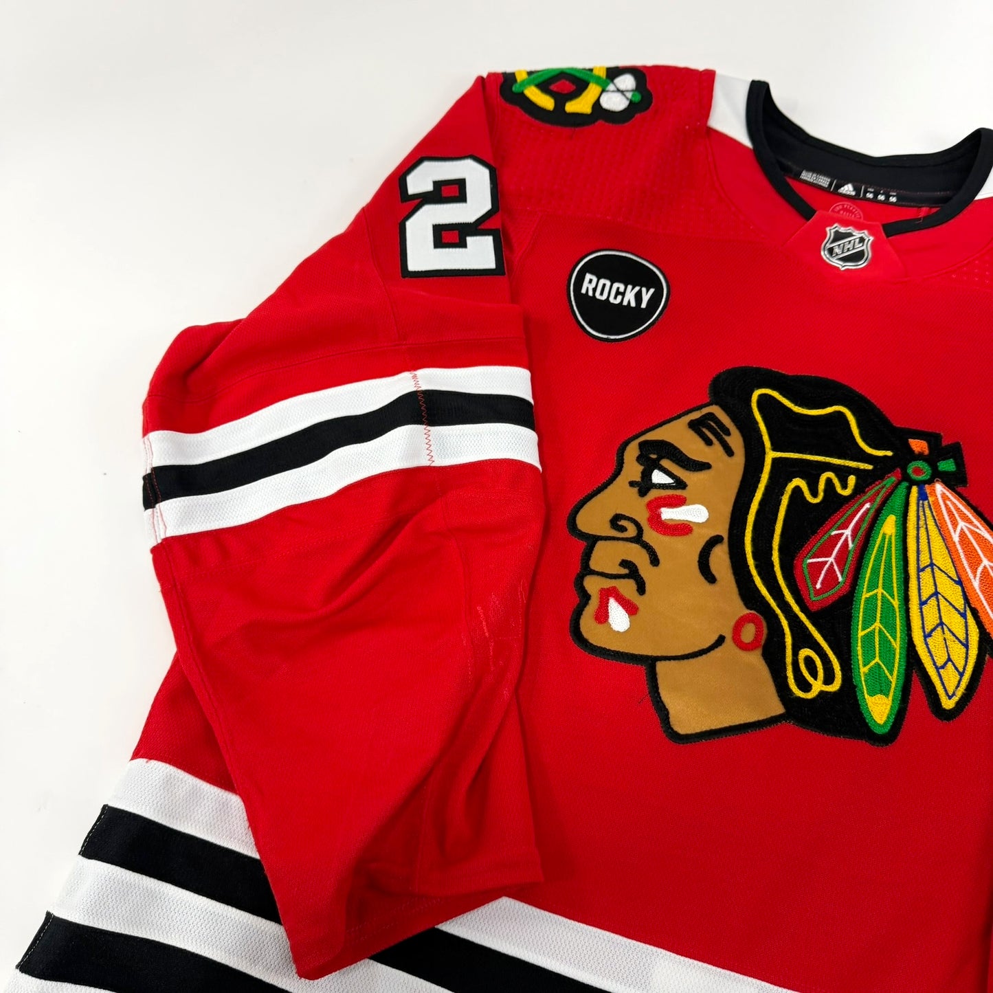 Nikita Zaitsev #22 Home Chicago Blackhawks Game Worn Jersey 2023-2024, Set 1 | Size 56 | 9405-25567