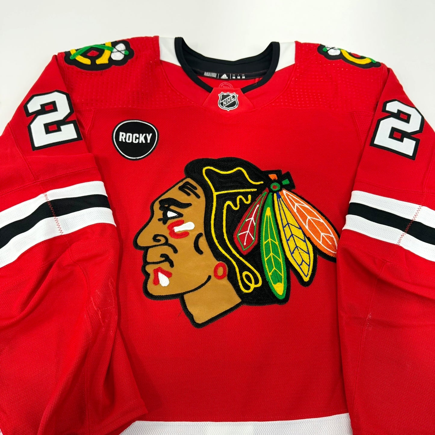 Nikita Zaitsev #22 Home Chicago Blackhawks Game Worn Jersey 2023-2024, Set 1 | Size 56 | 9405-25567