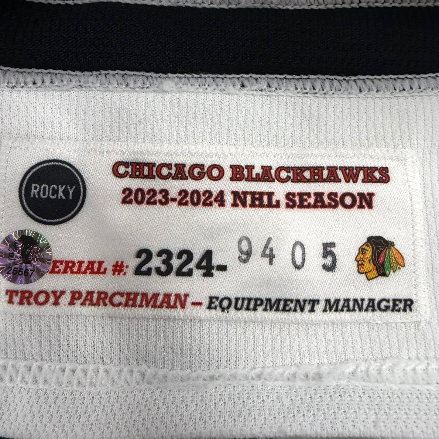 Nikita Zaitsev #22 Home Chicago Blackhawks Game Worn Jersey 2023-2024, Set 1 | Size 56 | 9405-25567