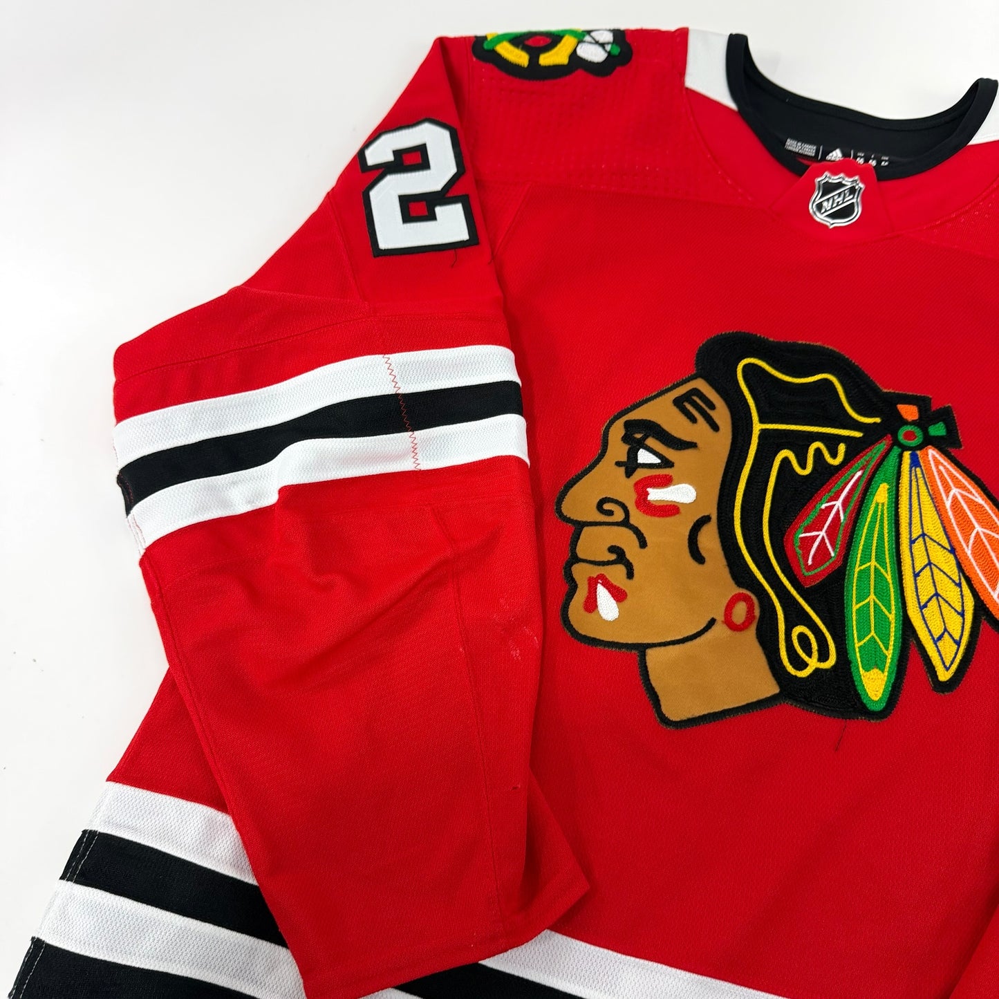 Nikita Zaitsev #22 Home Chicago Blackhawks Game Worn Jersey 2022-2023, Set 1 | Size 56 | 8595-25489