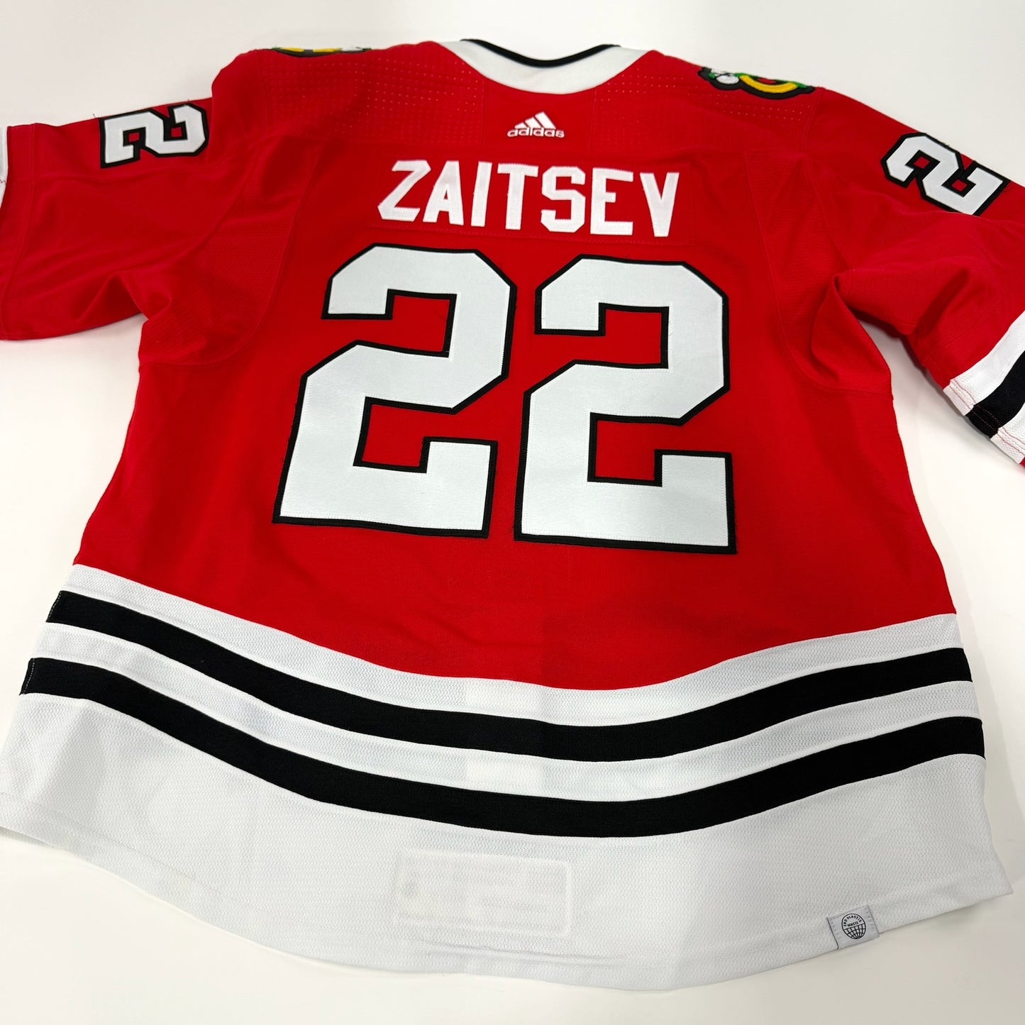 Nikita Zaitsev #22 Home Chicago Blackhawks Game Worn Jersey 2022-2023, Set 1 | Size 56 | 8595-25489