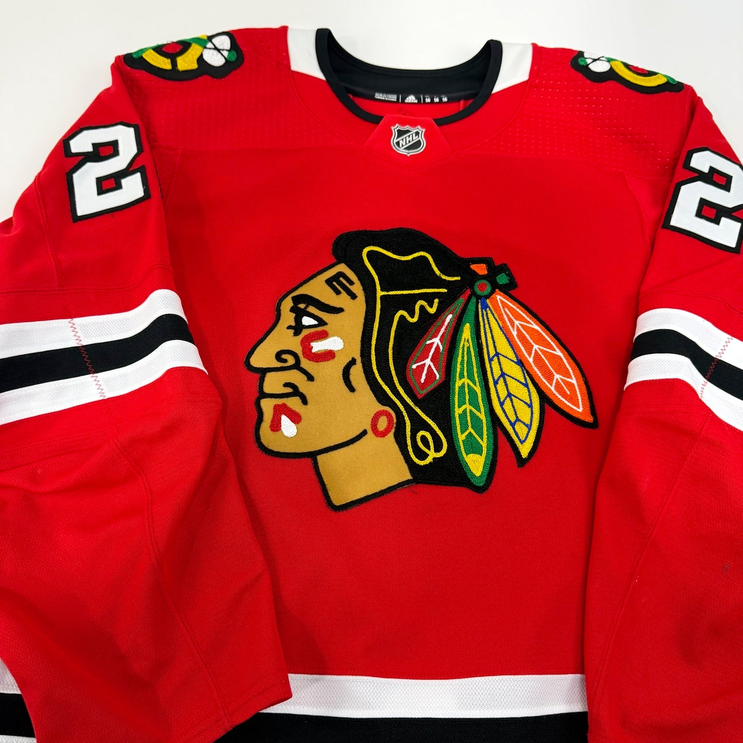 Ryan Carpenter #22 Home Chicago Blackhawks team Issued Jersey 2020-2021, Set 1 | Size 56 | 369-7386