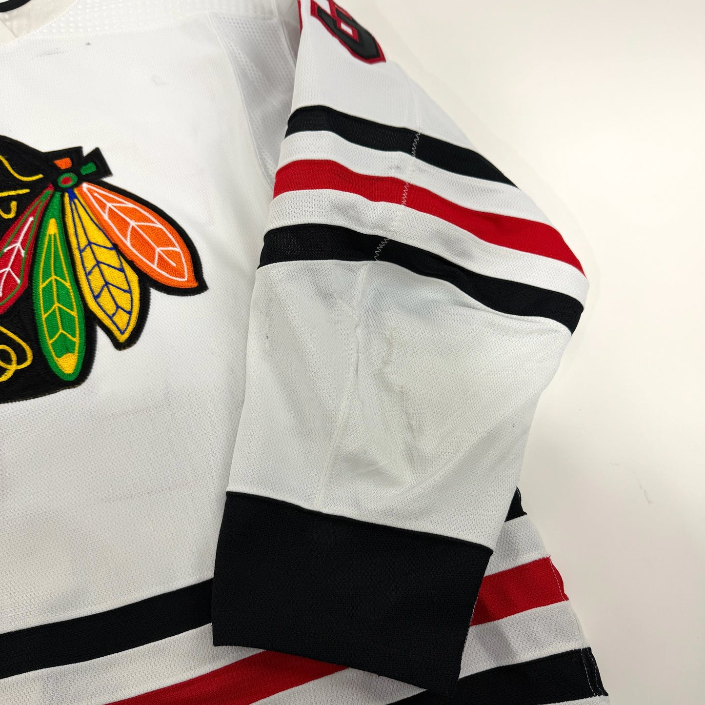 Philipp Kurashev #23 Away Chicago Blackhawks Game Worn Jersey 2022-2023, Set 1 | Size 56 | 4206-25535