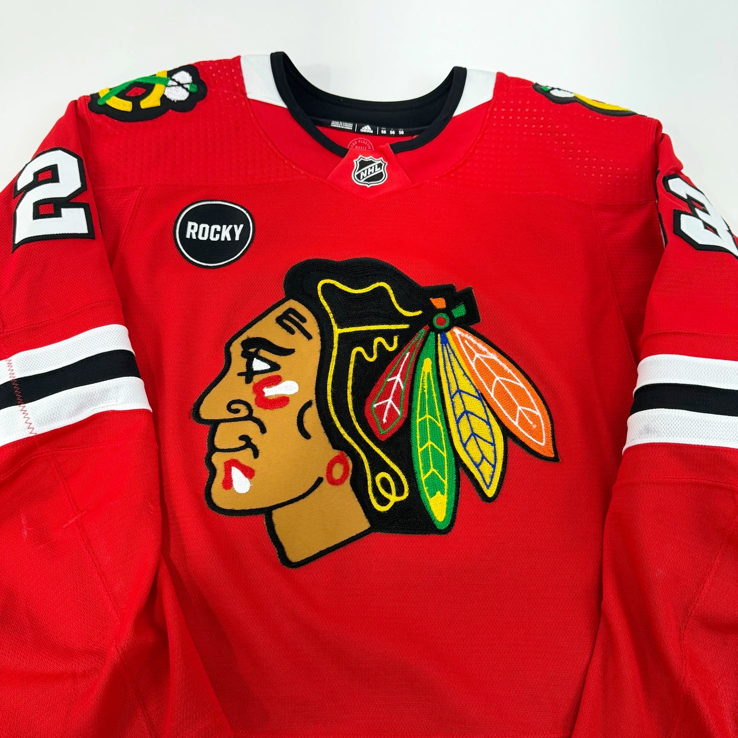Philipp Kurashev #23 Home Chicago Blackhawks Game Worn Jersey 2023-2024, Set 2 | Size 56 | 9487-25570